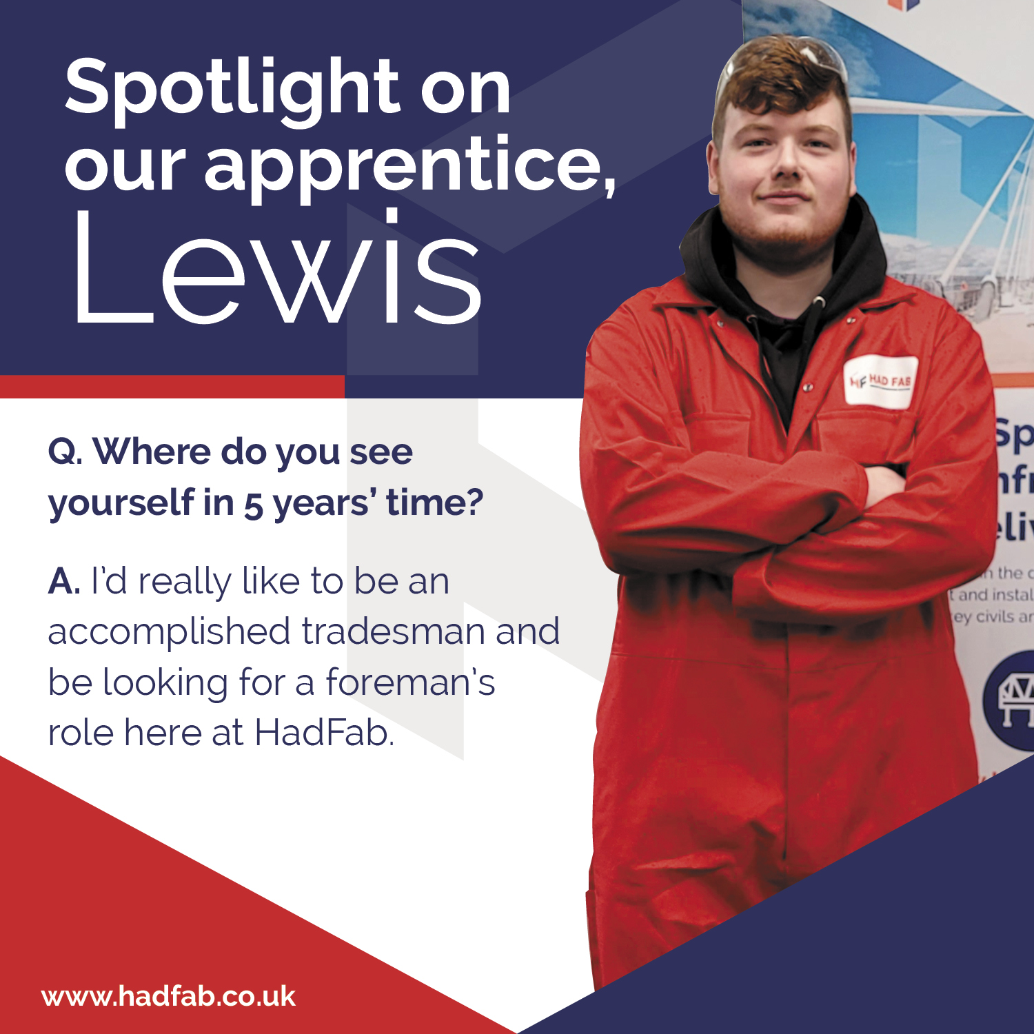 Spotlight on our Apprentice – Lewis
