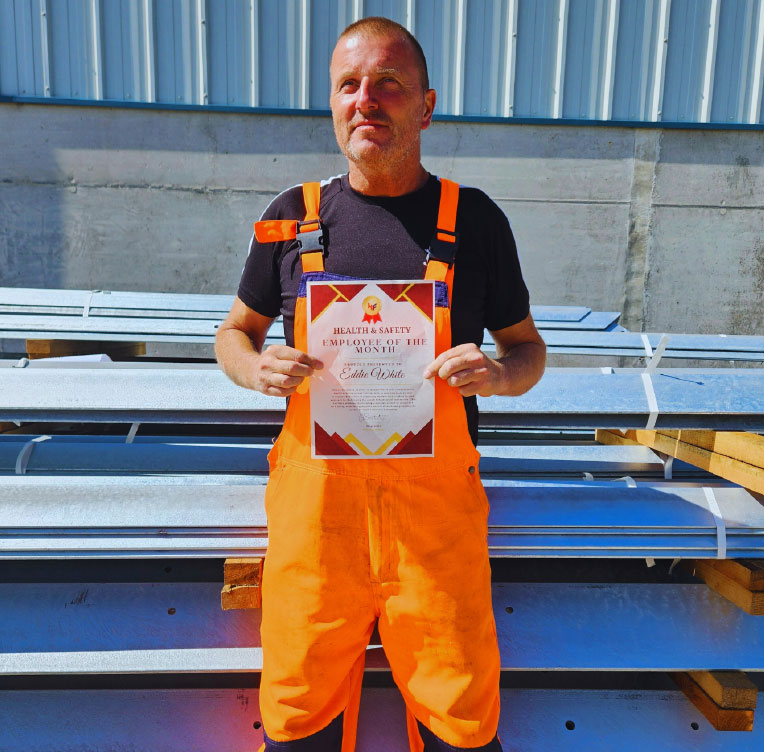 Celebrating Excellence: Eddie White Awarded Employee of the Month for June at Had Fab Ltd